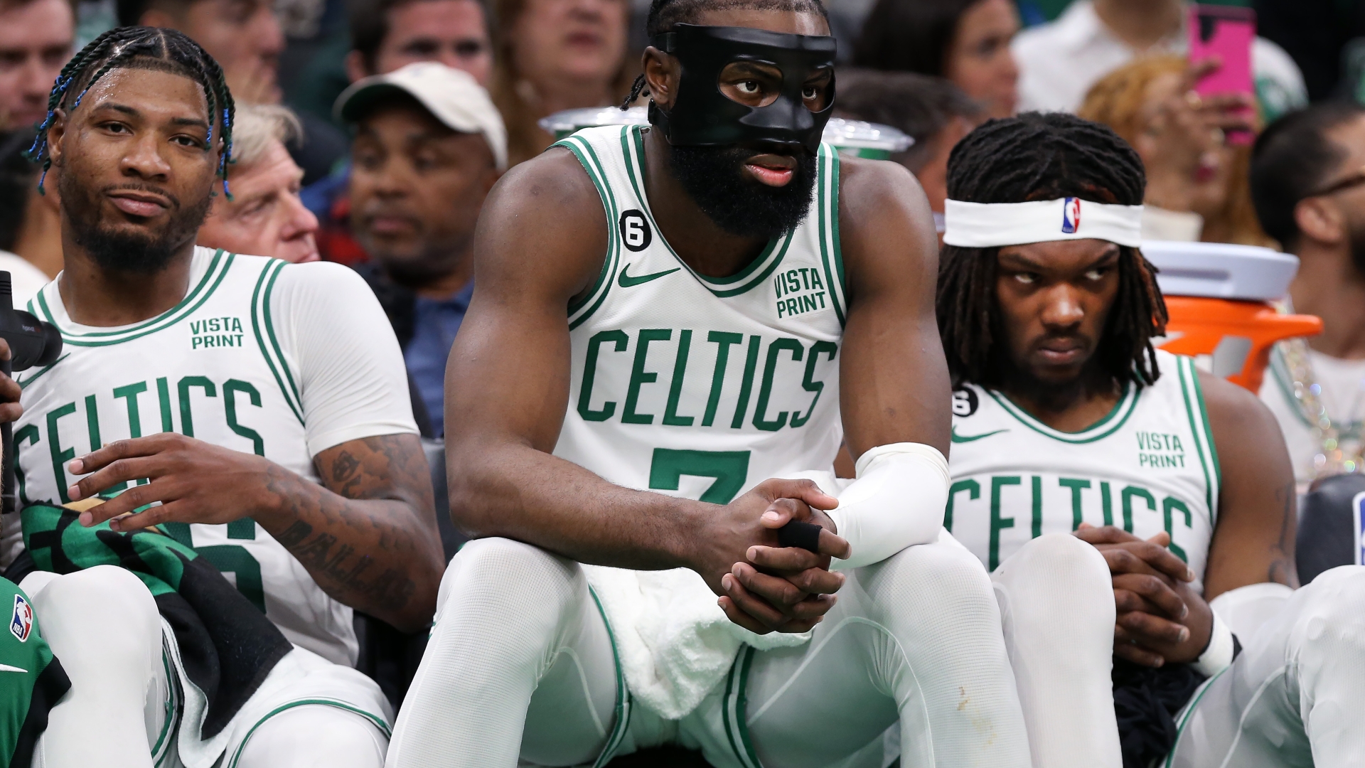 Celtics' Jaylen Brown on Joel Embiid stomp: 'Craziest thing I've ever seen'  