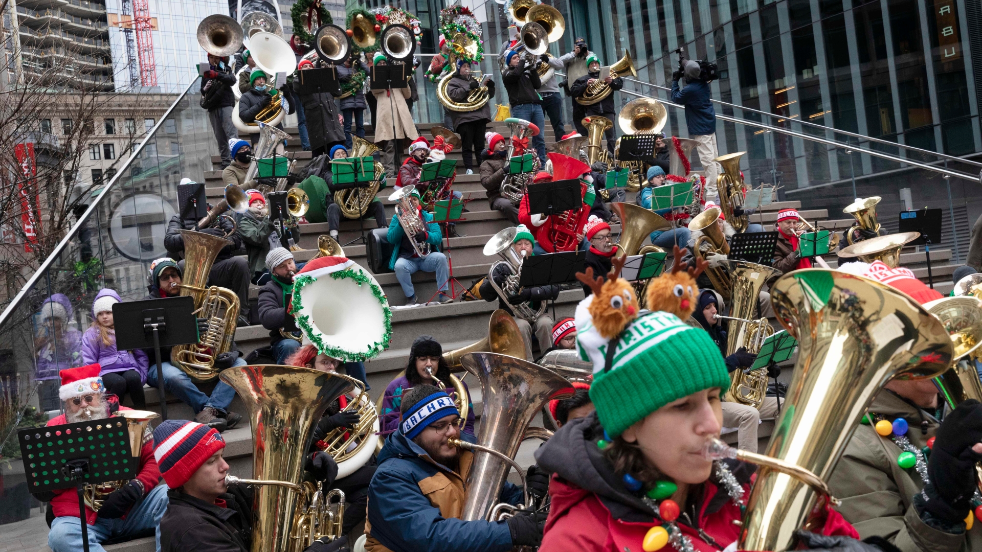 Malone University Tuba Christmas 2022 Photo & Video: Annual Tubachristmas Returns To Downtown Crossing